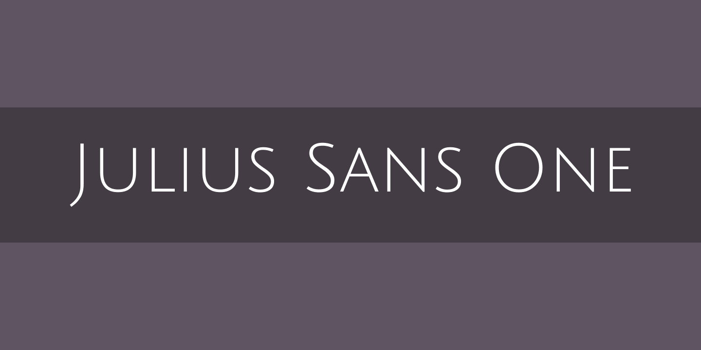 Julius Sans Font